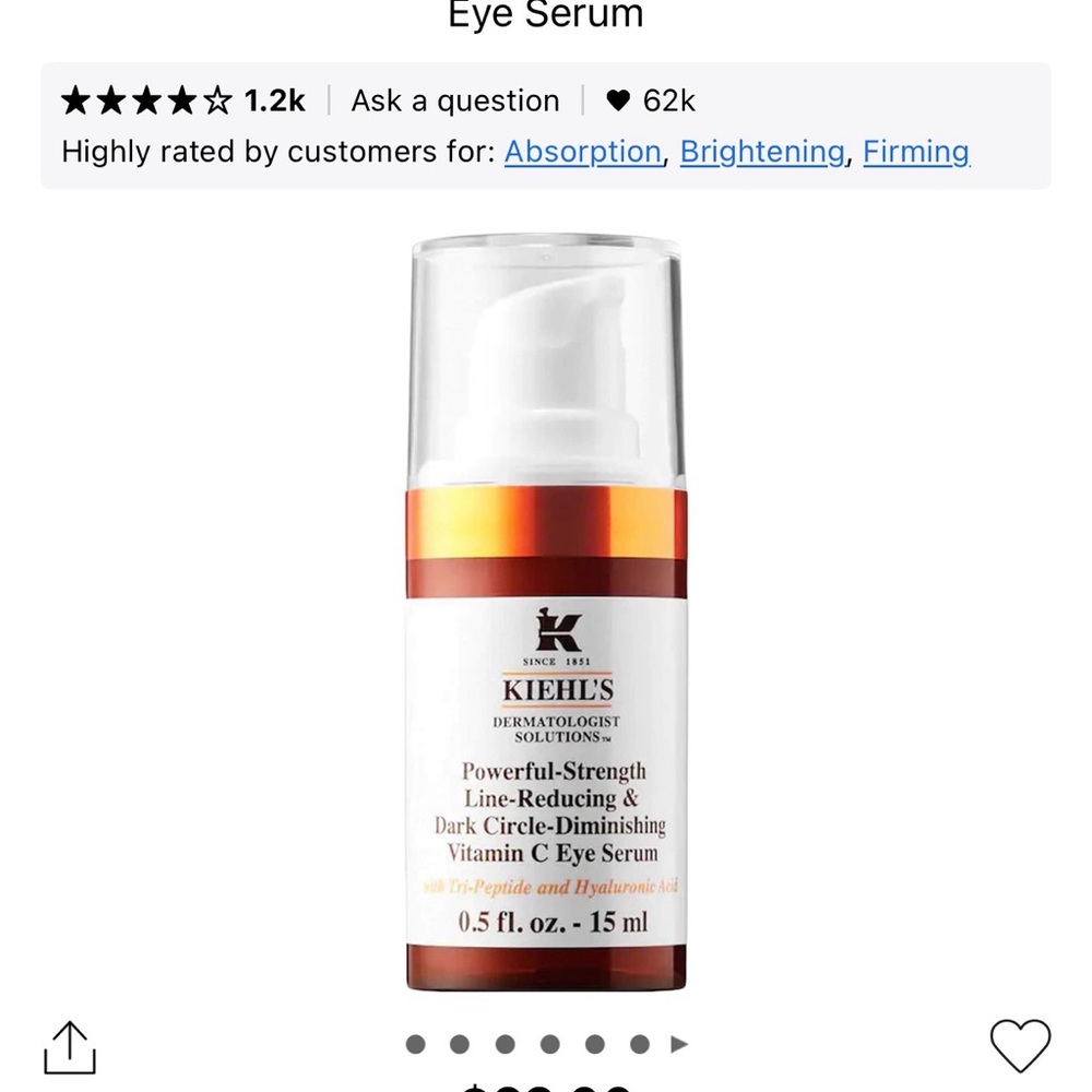 Kiehl's Powerful-Strength Dark Circle Reducing Vitamin C Eye Serum